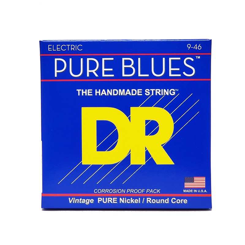 Набор струн DR Strings PURE BLUES Electric Guitar Strings - Light to Medium (9-46)